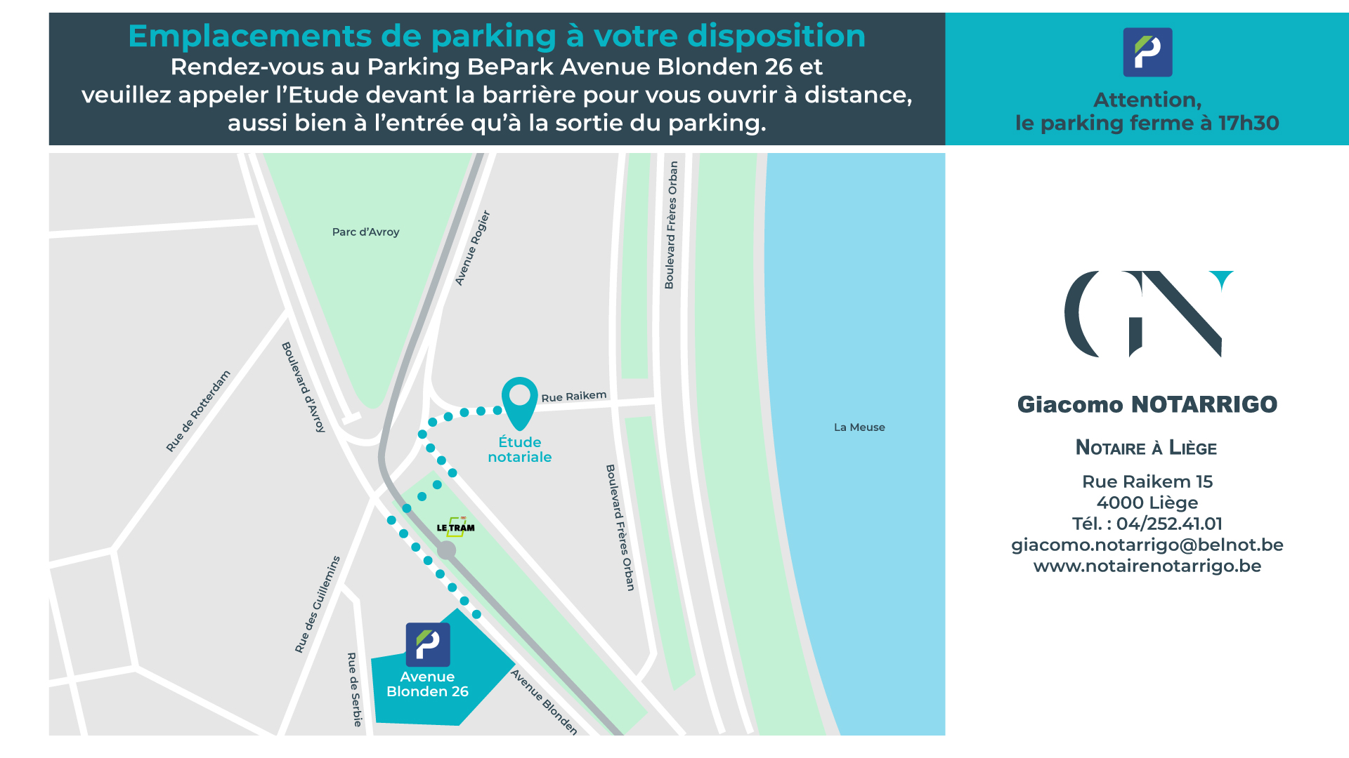 Plan d'accès à l'étude